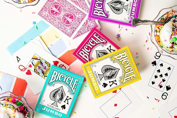 Bicycle Games Bundle - Nertz, Pokeno, Color Addict - 3 Fast-Paced Family Game Night Playing Card Games for Kids and Adults