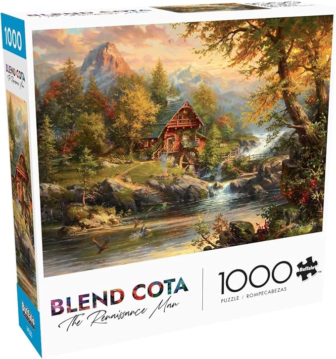 Buffalo Games - Blend COTA - Summer Cabin - 1000 Piece Jigsaw Puzzle for Adults - Challenging Puzzle Perfect for Game Nights - Finished Size is 26.75 x 19.75