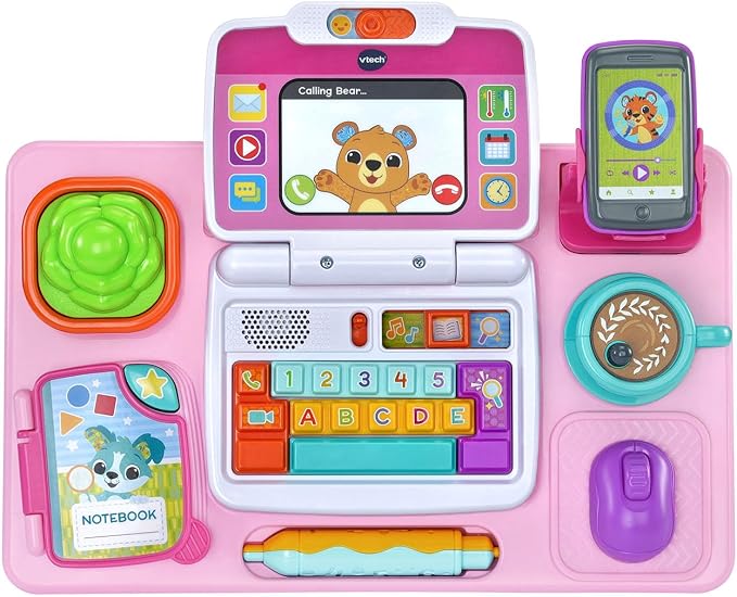 VTech Little CEO Learning Desk Toddler Activity Center, Pink