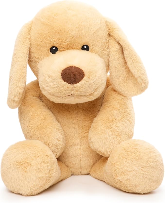 WEIGEDU Large Dog Stuffed Animal Plush Toy Big Soft Golden Retriever Puppy Hugging Gift for Kids Boys Girls Birthday Room Decor 24 Inch