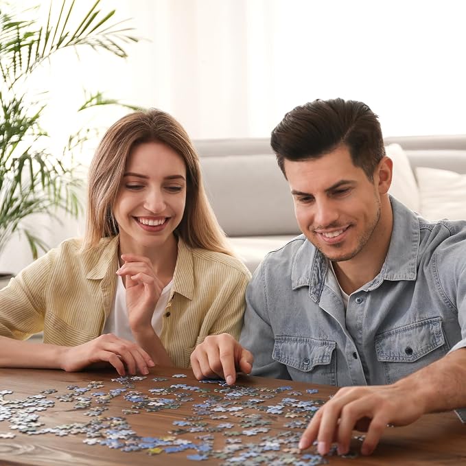 Rocorose Jigsaw Puzzles 1000 Pieces, HD Quality Adults Puzzle Games of Funny Dog with Exquisite Poster, Challenging Animal Puzzles for Family Game Night
