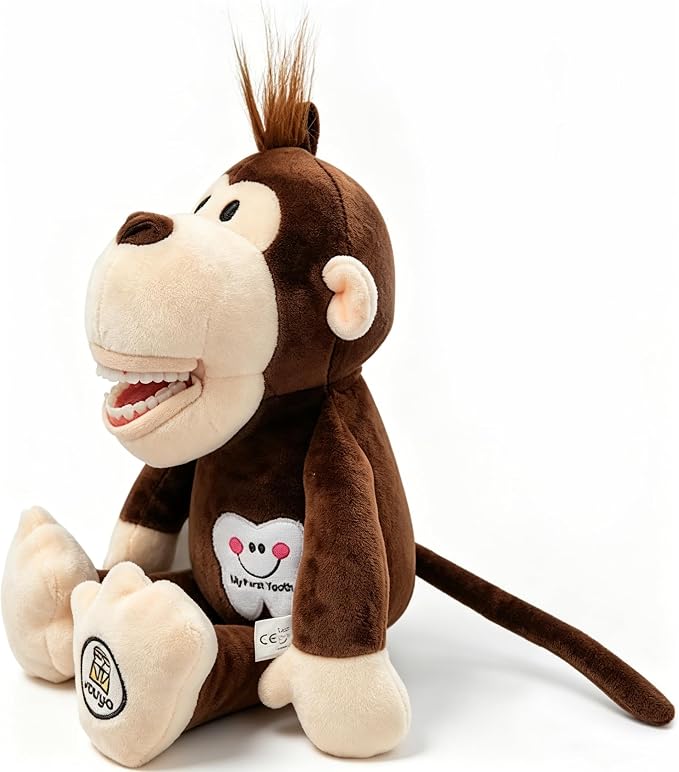 Tooth Fairy Plush Doll, Dental Stuffed Oral Health Presentation Puppet Doll Tooth Fairy Dental Educational Plush Small Size Doll with Teeth for Kids Chidren Boys Girls