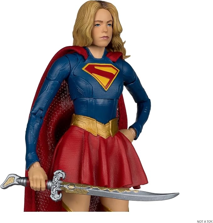 McFarlane Toys- DC Multiverse Supergirl and Baby Krypto (Supergirl Movie) 7in Action Figure (Deluxe Theatrical Edition)