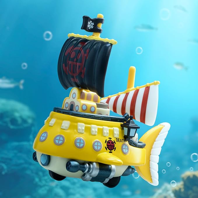 POP MART One Piece - The Grand Line Series Vehicles Blind Box Figures, Collectible Toys Home Decorations, Holiday Birthday Gifts for Boys, Whole Set