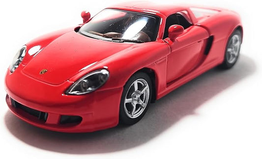 KiNSMART - Porsche Carrera GT Red 5" 1:36 Scale Die Cast Metal Model Toy Super Sports Car