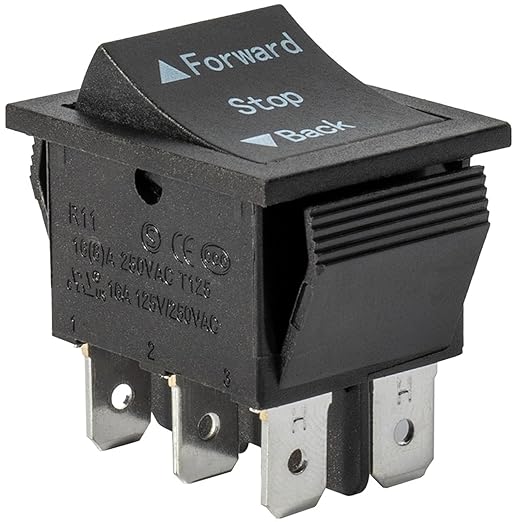 2 Pcs Universal 6V 12V 24V Forward Reverse Switch Compatible with Power Wheels Forward, Stop,Reverse Gear Forward Stop Backward Button Replacement Parts for Ride on Toys