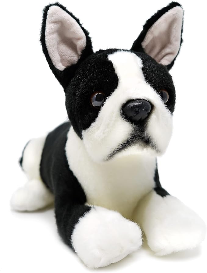 TigerHart Baxter The Boston Terrier - 12 Inch Stuffed Animal Plush Dog