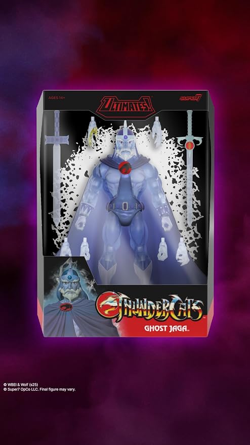Super7 ULTIMATES! Thundercats Ghost Jaga - 7" Thundercats Action Figure with Accessories - Classic Cartoon Collectibles and Retro Toys