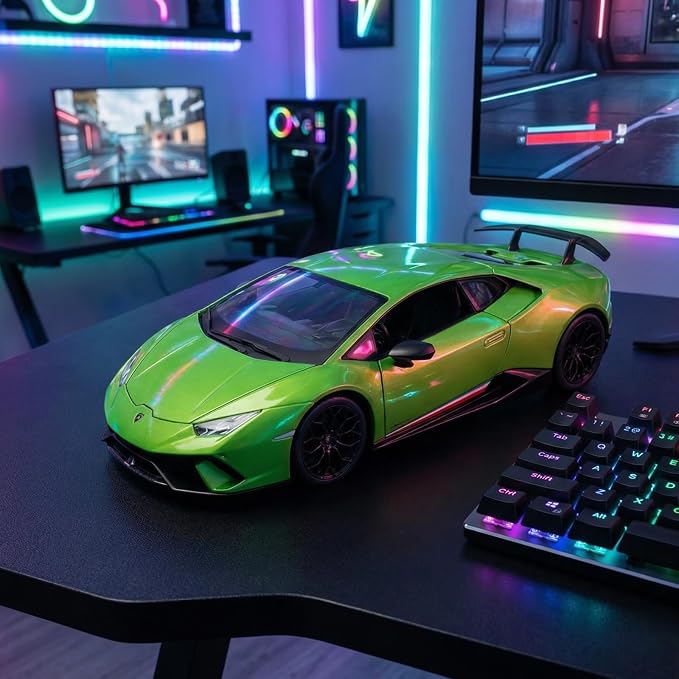 1:18 Car Model Compatible for Lamborghini Huracan Performante Car Model Alloy Metal Diecast Classic Vehicle Vintage Auto Car Collectible Model Gift for Kid Ages 3+