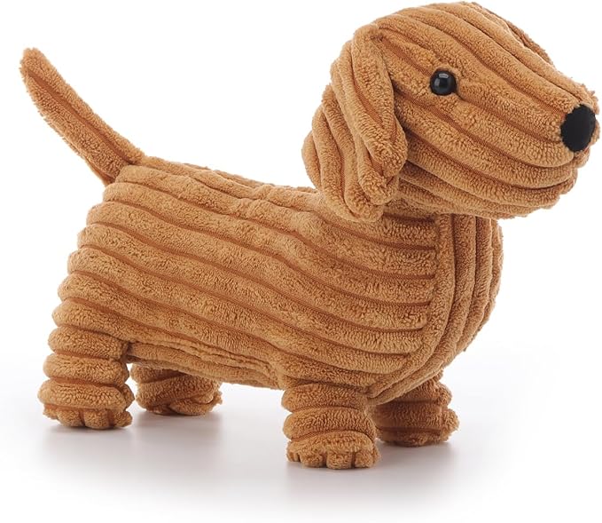 Apricot Lamb Clare Dachshund Stuffed Animals for Kids, Soft Cute Plush Toys for Baby Girl and Boy, 10.5 Inches