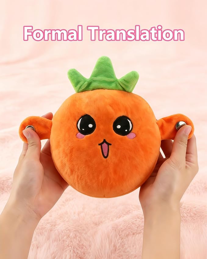 Baby Musical Sensory Toy,nteractive Musical Plush Toy with Sounds，Sensory Activity Learning Educational Kid Toy,Fun Christmas and Birthday Gifts Suitable for Multiplayer interaction (Orange Radish)