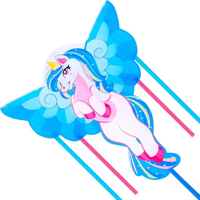 JOYIN 43.3'' Unicorn Kite Easy to Fly for Kids and Adults, Large Beach Kite for Outdoor Games and Activities