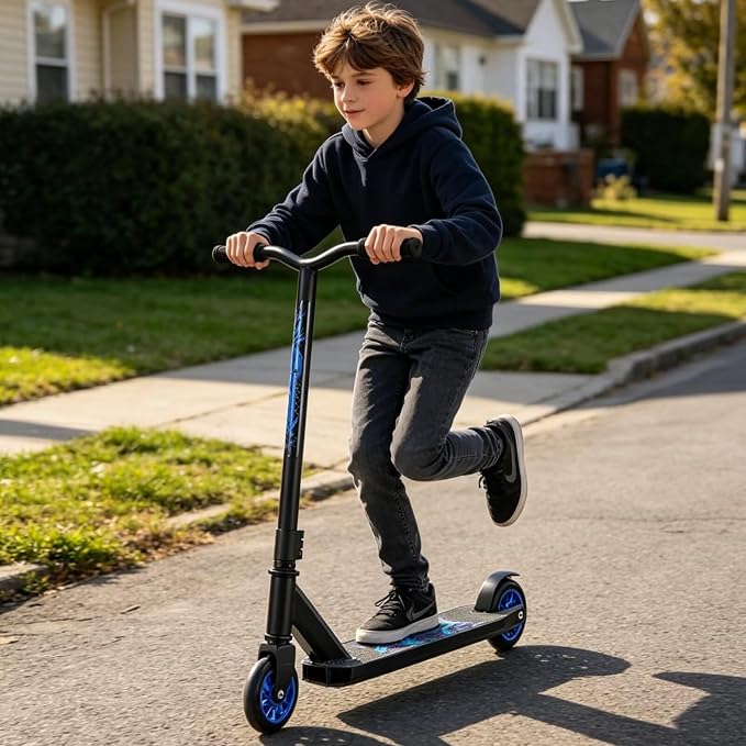 Pro Scooters Stunt Scooter For Kids 8 Years and Up Adults Complete Trick Scooter for Intermediate,Beginner,Advanced and Professional Riders Teens Cool Pro Scooter for Freestyle Tricks & BMX Stunts