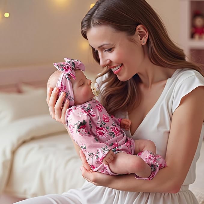 BABESIDE Lifelike Reborn Baby Dolls - 20 inch Cuddly Realistic Baby Doll Soft Body Sleeping Real Life Baby Dolls Girl with Accessories Gifts for Granddaughters Daughter Kids Age 3 + & Collection