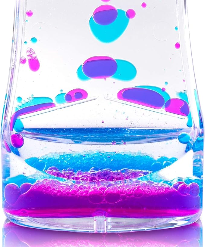 Super Z Outlet Liquid Motion Bubbler for Sensory Play, Fidget Toy, Children Activity, Desk Top, Assorted Colors (4 Pack)