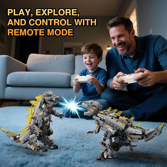 Sunrad 5 in 1 STEM Robot Building Kit, 935Pcs APP & Remote Control Robot Toys for Kids Age 8-14+, Engineering Technic Coding Robotic, Build RC Robots Set Science Educational Toy Gift for Boys Girls