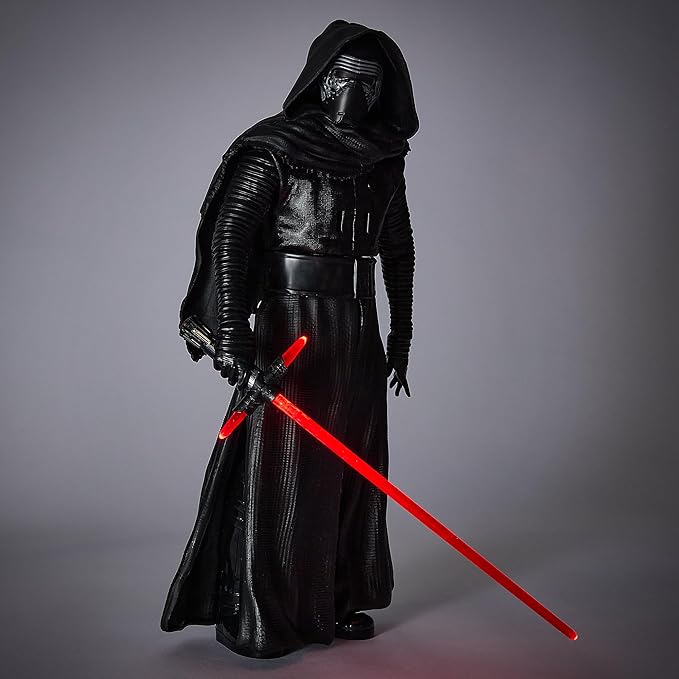 Disney Store Official Kylo Ren Talking Action Figure - 14 Inch Interactive Star Wars Toy with Lightsaber - Articulated Kid Toy with Light & Sound Effects