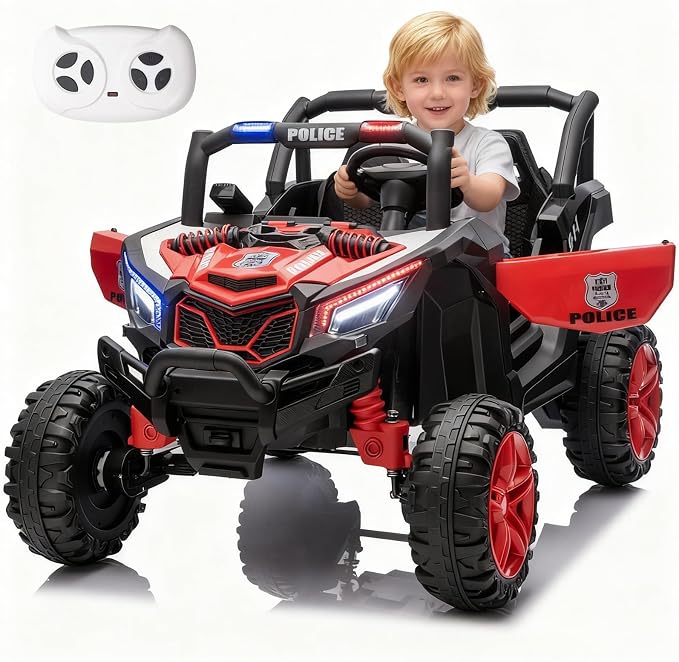 4WD UTV 24V Ride On Toys for Big Kids Ride On 2 Seater Ride On Toys Kids | 2 Seater Ride On Car for Kids Side-by-Side UTV Electric Cars for Kids Electric Ride Car Ride On Toys for Kids 4-8