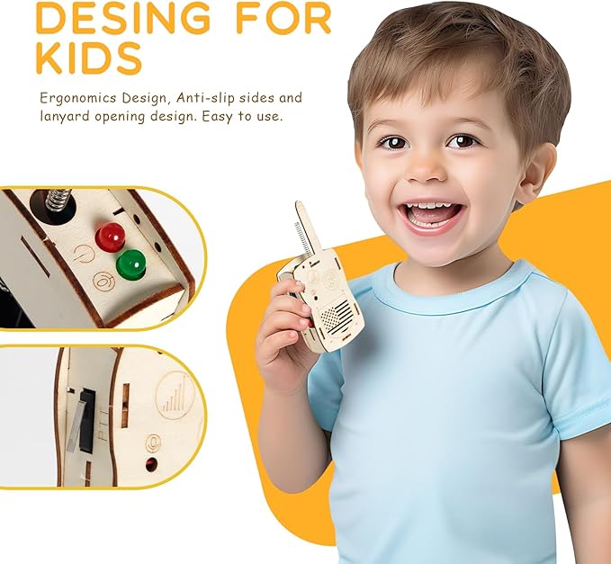 STEM Toys Science Kids Walkie Talkies for 6 7 8 9 10 11 12 13 14+ Years Old Boys Girl Teens Gift Ideas DIY Birthday Gifts Building Crafts Kit