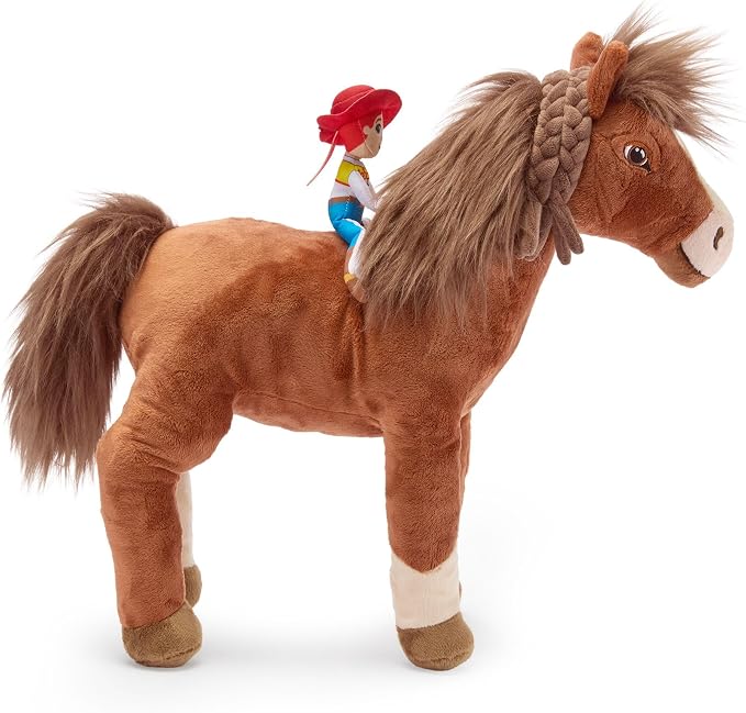 Disney Store Official Toy Story Plush Jessie & Daffodil, Iconic Cuddly Toy Character with Embroidered Details, Intricate Sculpting and Soft Plush Features, Suitable for All Ages