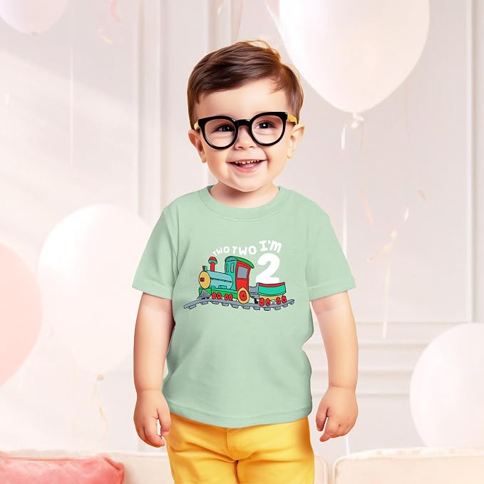 Unordinary Toddler 2nd Birthday Shirt boy Chugga Chugga Two Two Train im 2 Years Old Second Birthday Tshirt