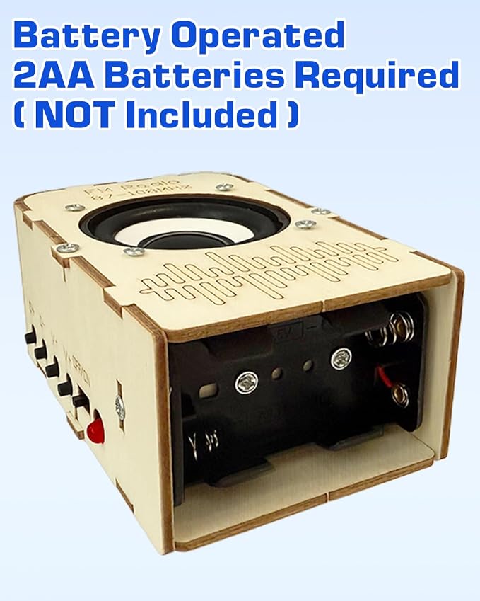 Science Kits for Kids Age 8-12 12-14, STEM Toys DIY Radio Kit Engineering Electronics Project Building Your Own Radio Educational Toy, Ideal Gift for Teen Child Boys Girls 9 10 11 13
