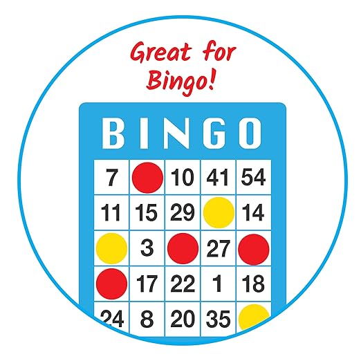 hand2mind Foam Two-Color Counters, Red and Yellow, Manipulatives, Chips, Math Bingo, 200 Count