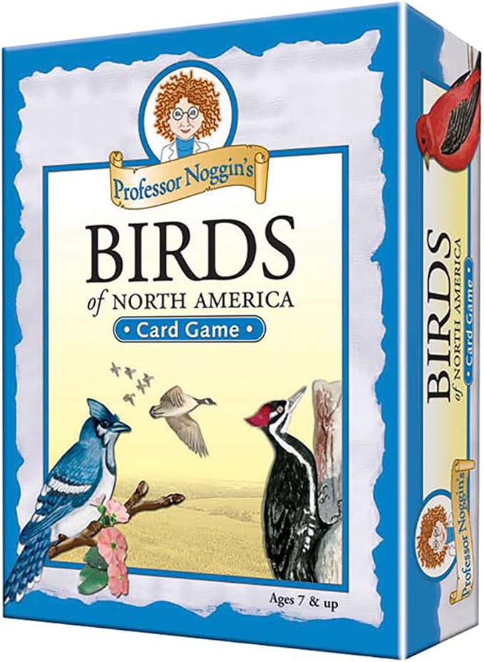 Professor Noggin's Birds of North America - Educational Trivia Card Game for Kids - 180 Questions - Ages 7+ | lawn-game-equipment