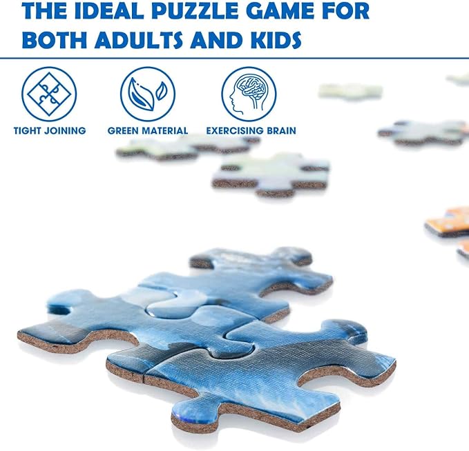 Nattork Jigsaw Puzzles 1000 Pieces for Adults, Families (Sea World) Pieces Fit Together Perfectly