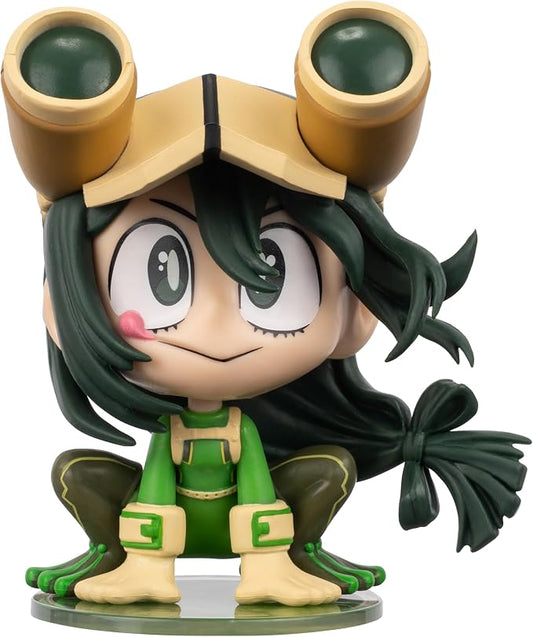 Total Anime Tsuyu Asui (Kawaii) - 4-Inch Scale Articulated Mini-Figure with Display Base