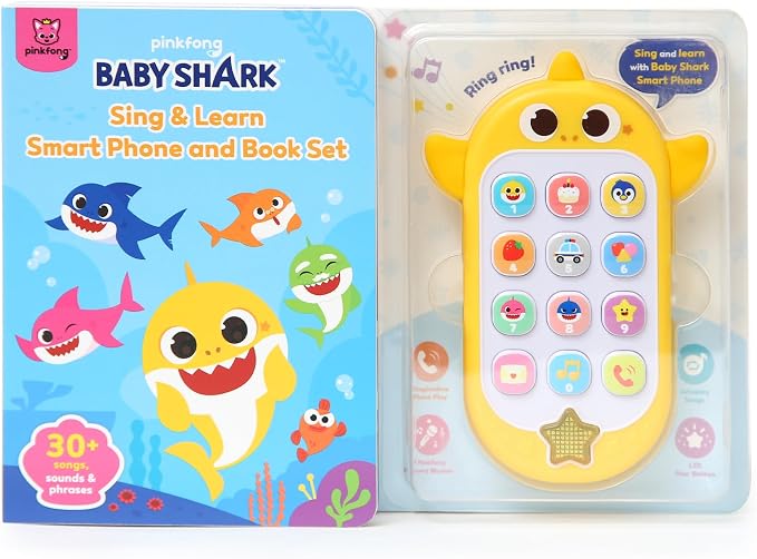 Pinkfong Baby Shark Sing & Learn Smart Phone and Book Set - Interactive Educational Book - Ages 1-3