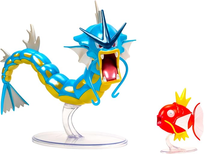 Pokemon Select Evolution Pack - Features 2-Inch Magikarp and 12-Inch Gyarados Battle Figures with Exclusive Finish