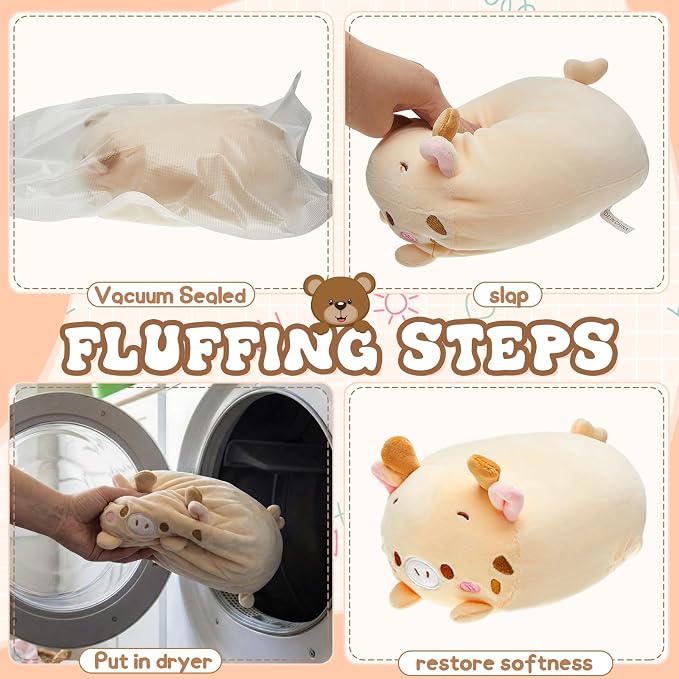 Leitee 27 Pcs Stuffed Animals Plushies Bulk 8 Inch Cute Plush Toys Plush Pillow for Boys Girls Birthday Gift Box Toys for Kids Back to School Classroom Prize Christmas Party Favors Bulk (Cute Animal)