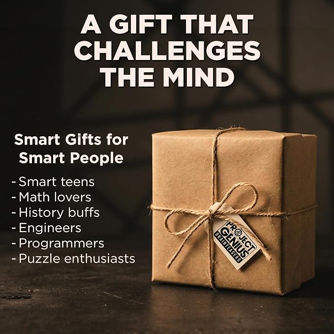 True Genius: Viking Forge - 3 Cast Metal Brainteaser Puzzles, Disentanglement Puzzle, Difficulty Level 3-5, Project Genius, Ages 8+