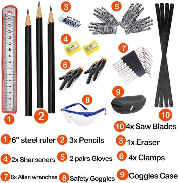Kids Real Tools Set -38-Piece Hand Tool Kit with Tool Bag, Woodworker Apron & Hand Saw - Learning Gift for Boys & Girls Age 6+, Children Home DIY Construction and Woodworking