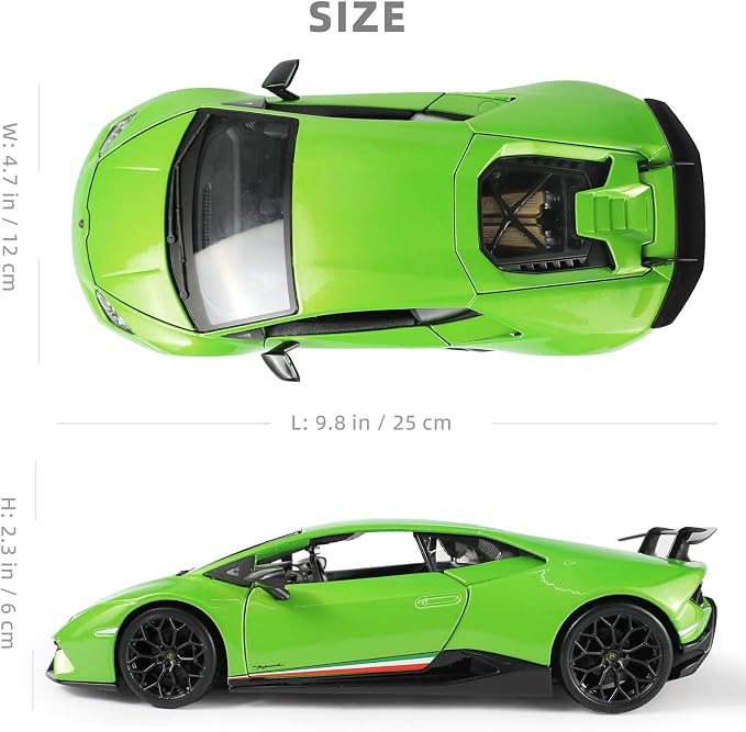 1:18 Car Model Compatible for Lamborghini Huracan Performante Car Model Alloy Metal Diecast Classic Vehicle Vintage Auto Car Collectible Model Gift for Kid Ages 3+