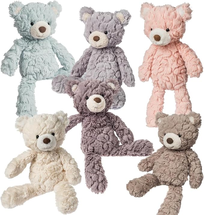 Mary Meyer Teddy Bear - Putty Collection Super Soft Stuffed Animal Plush Classic Toy Plushie, 11" Small, Tan