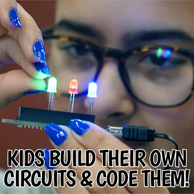 Base Kit Computer Coding Game for Kids 8-12+ and Teens to Learn Code & Electronics. Great STEM Gift for Boys & Girls for Real C++ Coding with Over 60 Projects Included.