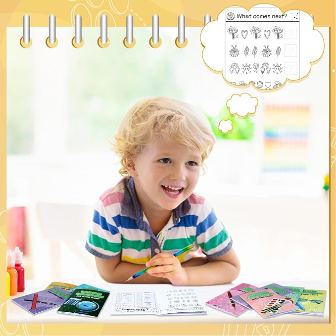 Estune 40 Pcs Activity Coloring Book for Kids Pazzle Mazes Party Favors Mini Small Coloring Book Bulk Birthday Party Gift Classroom DIY Craft Home