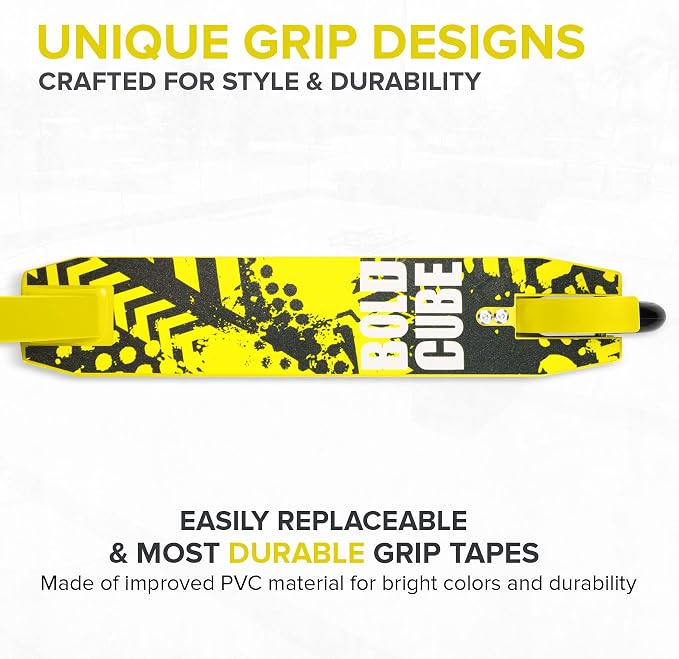 BOLDCUBE Stunt Scooter for Kids Ages 6-12 8-12 Years | Freestyle Pro 360° | Aluminium Deck | ABEC 7 | Micro Crystalized Deck
