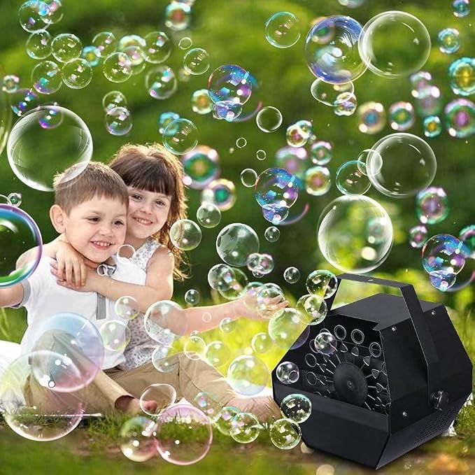 VIRFUN Bubble Machine, Professional Metal Bubble Machine with Wireless Remote Control for Party, Birthday, Wedding, Outdoor, Indoor and Stage Effect