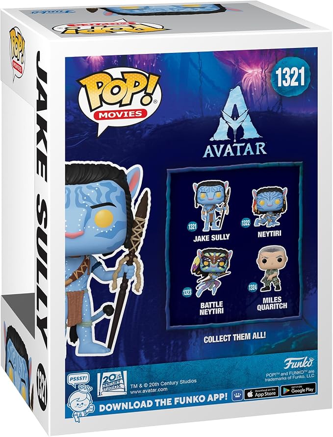 Funko POP! Movies: Avatar - Jake Sully - Avatar: The Way of Water - Collectable Vinyl Figure - Gift Idea - Official Merchandise - for Kids & Adults - Movies Fans - Model Figure for Collectors