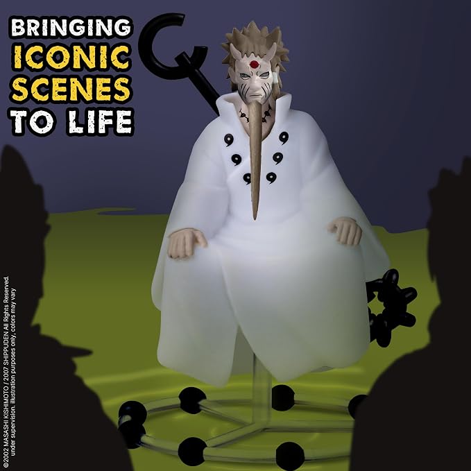 Naruto Shippuden Infinite Tsukuyomi Collectible Mini Figure | Rinne Sharingan Moon Capsule 1-Pack Anime Toy – Mystery Figurine for Fans & Collectors