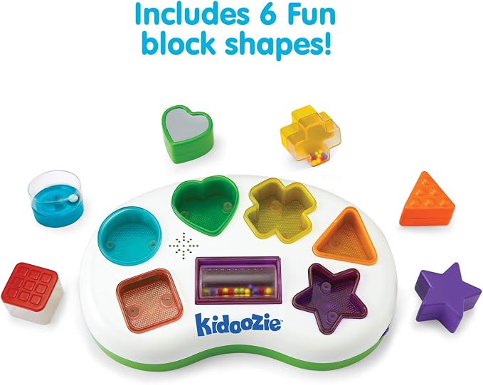 Kidoozie Lights ‘n Sounds Shape Sorter - Toddler Toy for Ages 9-24 Months - Helps Develop Hand-Eye Coordination and Problem Solving Skills!