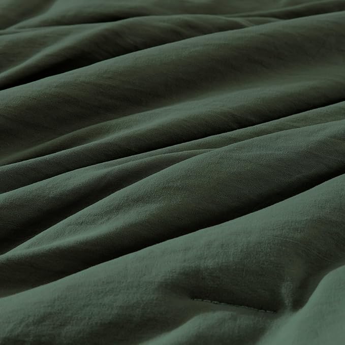 WRENSONGE Twin Comforter Set- 5 Pieces Deep Forest Twin Bed in a Bag, All Season Twin XL Bedding Sets with 1 Fitted Sheet, 1 Flat Sheet, 1 Pillow Sham and 1 Pillowcase