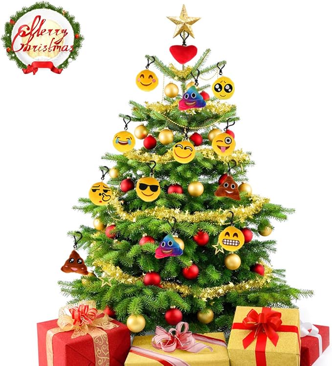 Dreampark emoticon Keychain, Emoticon Plush Key Chain Bulk Toy Valentine's Day Gifts Birthday Party Favors Supplies, Treasure Box Rewards Carnival Prizes Easter Basket Stuffers for Kids, 2" Set of 30