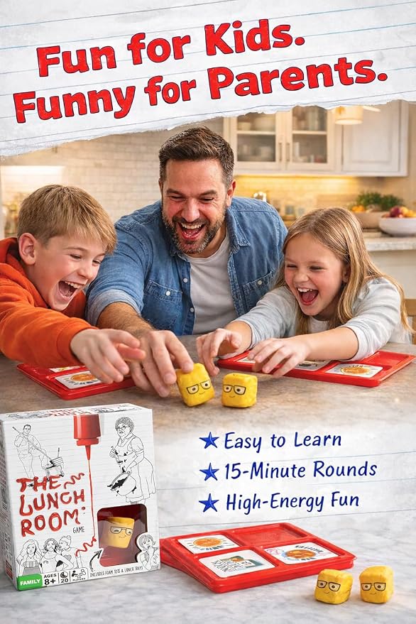 The Lunch Room Family Card Game – Fast Paced Food Fight Party Game for Kids & Adults, Fun for 3–6 Players, Easy to Learn for Family Game Night, 10-15 Minute Play Time | Board Games for Kids 8-12