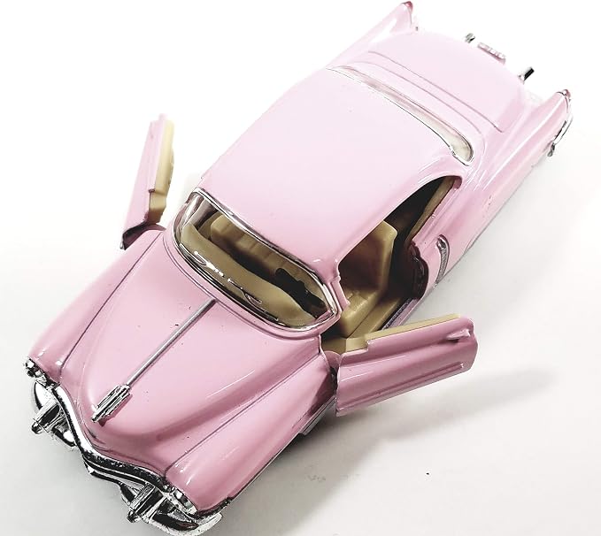 KiNSMART 1953 Cadillac Series 62 Cotton Candy Pink 5 Inch 1:43 O Scale Die Cast Metal Model Toy Classic Ventage Car