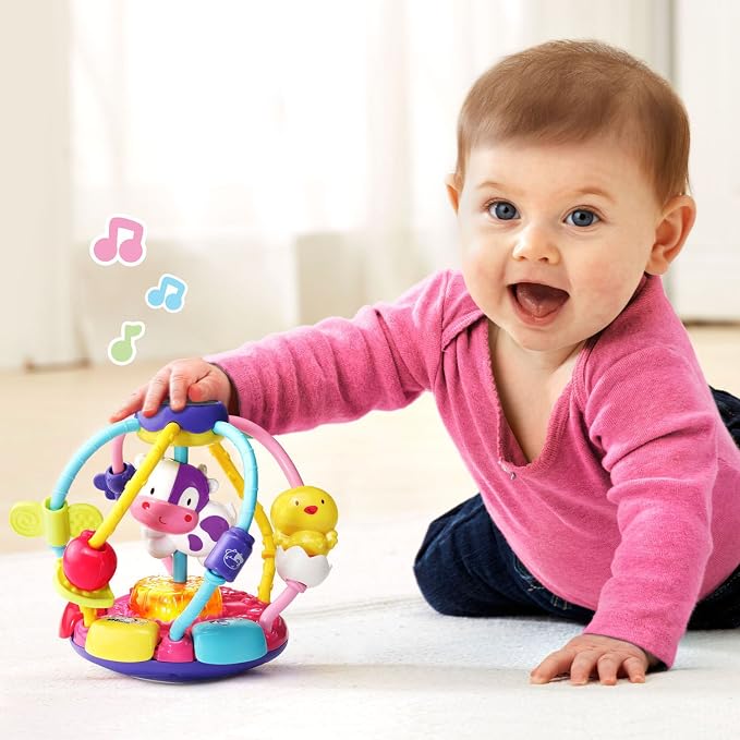 VTech Baby Lil' Critters Shake and Wobble Busy Ball, Purple