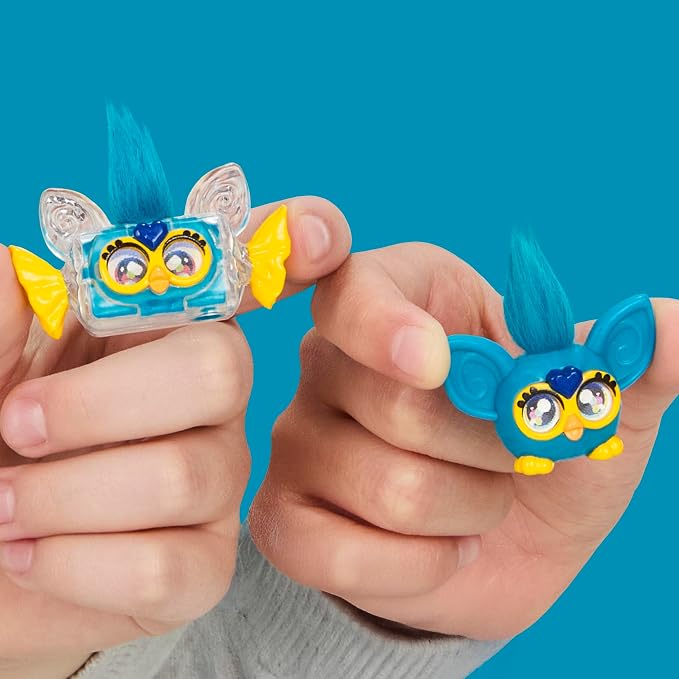 Furby Minis 12 Pack of The Hershey Company Figures, Tiny Collectible 1-Inch Candy Toys, Halloween Handouts for Kids, Easter Basket Stuffers, Ages 6+ (Amazon Exclusive)